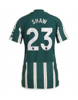 Manchester United Luke Shaw #23 Venkovní Dres pro Dámské 2023-24 Krátký Rukáv